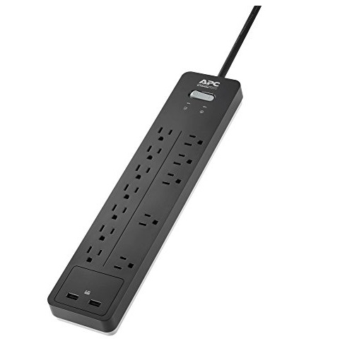 APC 12-Outlet Surge Protector Power Strip with USB Charging Ports, 2160 Joules, SurgeArrest Home/Office (PH12U2), Only $25.59, free shipping