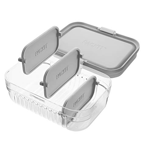 PackIt Mod Lunch Bento Food Storage Container, Steel Gray, Only $11.06