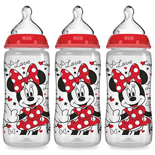 NUK Disney Baby Bottle, Minnie Mouse, 10oz 3pk, Only $9.96, You Save $10.03(50%)