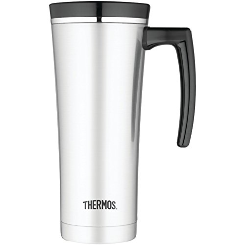 Thermos 16 Ounce Vacuum Insulated Travel Mug, Black, Only $18.76, You Save $14.23(43%)