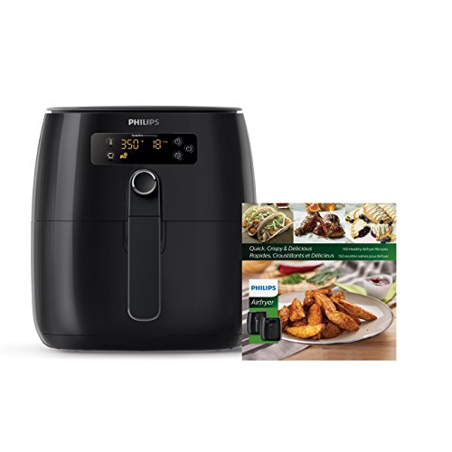Philips TurboStar Technology Airfryer with Cookbook, Digital Interface, 1.8lb/2.75qt- HD9641/99, Only $197.69, You Save $82.26(29%)