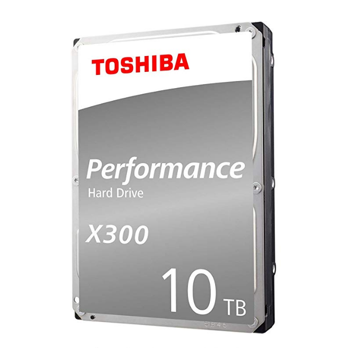Toshiba HDWR11AXZSTA X300 10TB Performance & Gaming Internal Hard Drive 7200 RPM SATA 6Gb/s 256 MB Cache 3.5