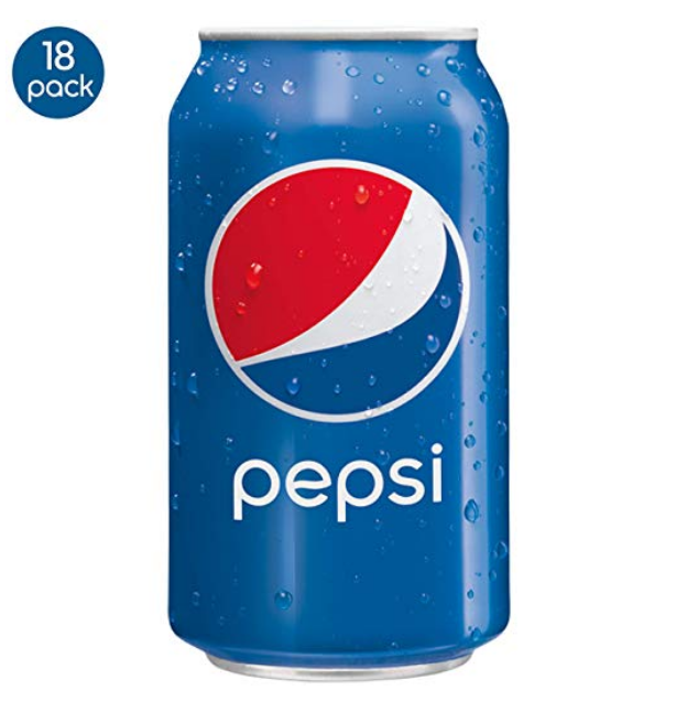 Pepsi, 12 fl oz. cans (18 Pack) $5.67