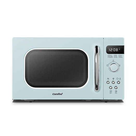 COMFEE' AM720C2RA-G Retro Style Countertop Microwave Oven with 9 Auto Menus Position-Memory Turntable, Eco Mode, and Sound On/Off (Pastel Green) 0.7Cu.Ft $67.49，free shipping