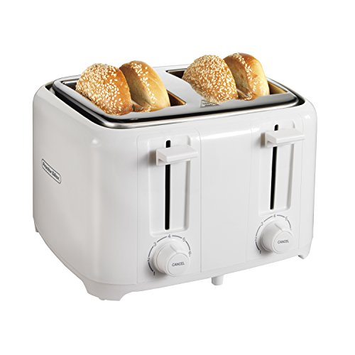 Proctor Silex 24216 Toaster with Wide Slots & Toast Boost, 4-Slice, White, Only $15.81