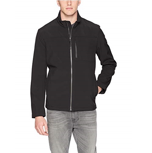 Calvin Klein Men's Angle Placket Soft Shell Jacket, Only $59.99, free shipping