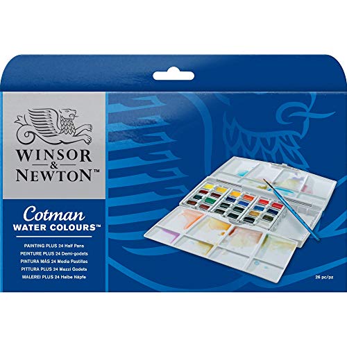 史低价！Winsor & Newton 24色水彩颜料盘，原价$42.09，现仅售$19.95