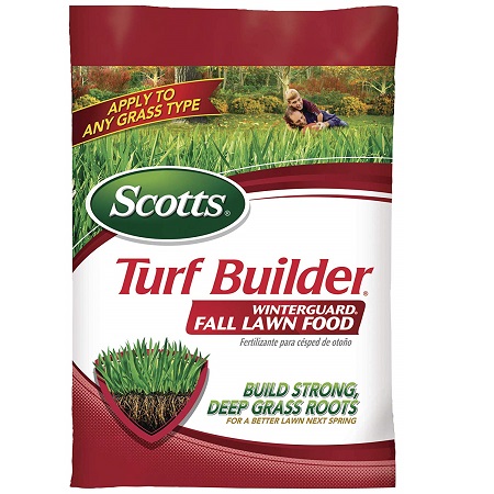 Scotts Turf Builder WinterGuard Fall Lawn Food, 12.5 lb. - Fall Lawn Fertilizer Builds Strong, Deep Grass Roots for a Better Lawn Next Spring - Covers 5,000 sq. ft., only $14.97