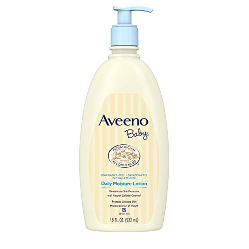 Aveeno Baby Daily Moisture Lotion with Natural Colloidal Oatmeal & Dimethicone, Fragrance-Free, 18 fl. Oz, only $7.51, free shipping after using SS