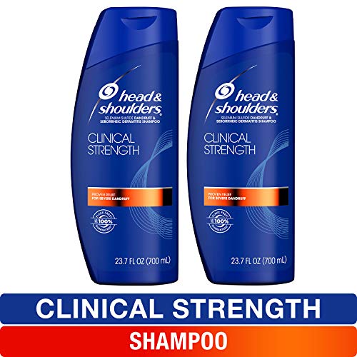 Head and Shoulders Shampoo, Anti Dandruff and Scalp Care, Clinical Strength Seborrheic Dermatitis Treatment, 23.7 fl oz, Twin Pack, Only $14.71