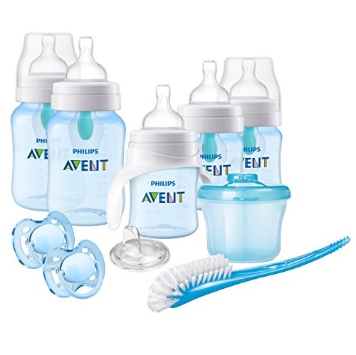 Philips Avent Anti-Colic Baby Bottle with AirFree Vent Beginner Gift Set Blue, SCD393/05, Only $29.69, You Save $15.30(34%)