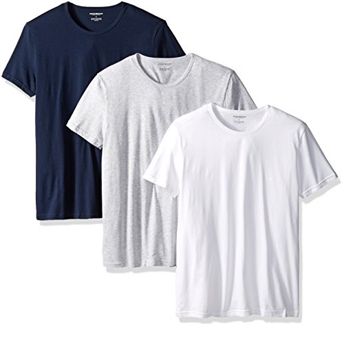 Emporio Armani 安普里奥·阿玛尼 男士棉质圆领T恤，3件装，原价$49.00，现仅售$24.99