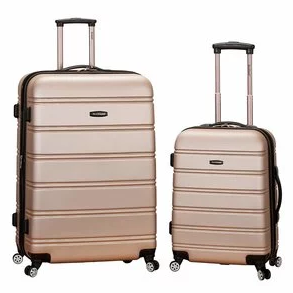 Rockland Luggage 20 Inch and 28 Inch 2 Piece Expandable Spinner Set, only $66.00, free shipping