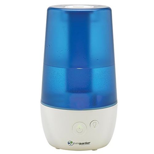 PureGuardian H965 Ultrasonic Cool Mist Humidifier for Bedrooms, Baby Nursery, Quiet, Filter-Free, 1 Gal Tank, 70 hr, Treated Tank Surface Resists Mold,  with Essential Oil Tray, Only $24.4