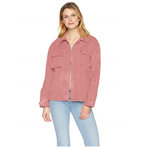 Levi's Women's Cotton Two Pocket High Low Shirt Jacket, Only $30.47