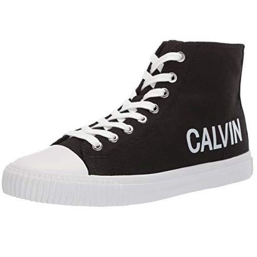 Calvin Klein Jeans 卡尔文克莱因 Iole CK 女式高帮帆布板鞋/休闲鞋，原价$89.99，现仅售$19.34