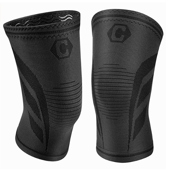 CAMBIVO 2 Pack Knee Brace, Knee Compression Sleeve Support for Running, Arthritis, ACL, Meniscus Tear, Sports, Joint Pain Relief and Injury Recovery $12.99