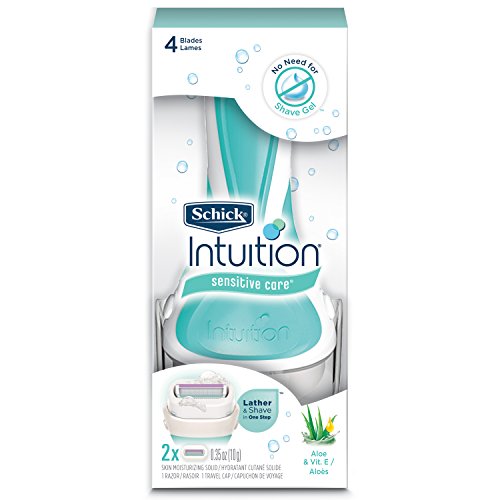 Schick Intuition Sensitive Care Razor for Women  with 2 Moisturizing Razor Blade Refills with Natural Aloe, Only $6.93