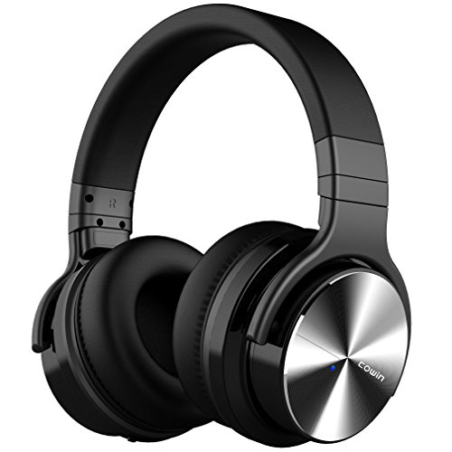 COWIN E7 PRO [Upgraded] Active Noise Cancelling Headphones Bluetooth Headphones with Microphone/Deep Bass Wireless Headphones Over Ear 30 Hours Playtime for Travel/Work/Cellphone, Black, Only $69.99