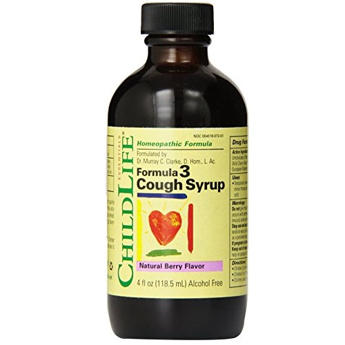 Child Life Formula 3 Cough Syrup, Natural Berry Flavor, 4 Fluid Ounce, Only $6.99
