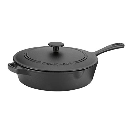 Cuisinart CIPS45-30 Chef's Classic Pre-Seasoned Cast Iron Chicken Fryer with Cover, 12