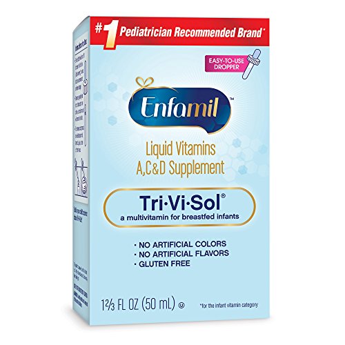 Enfamil Tri-Vi-Sol Liquid Vitamins A, C & D Supplement for Infant, 50 mL dropper bottle, Only $8.02