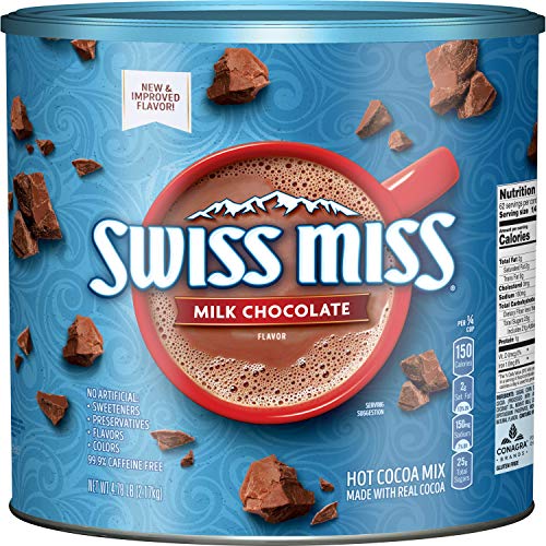 Swiss Miss Cocoa Milk Chocolate Canister, 76.55 Oz, Only $7.28