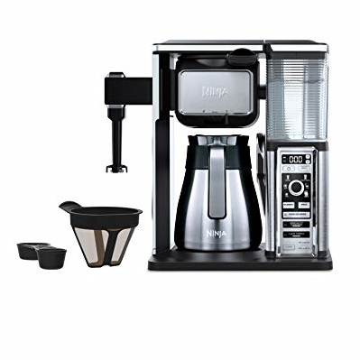 Ninja Coffee Bar Auto-iQ Programmable Coffee Maker with 6 Brew Sizes, 5 Brew Options, Milk Frother, Removable Water Reservoir, Stainless Carafe (CF097), Only $99.00
