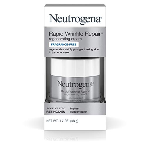 Neutrogena Rapid Wrinkle Repair Hyaluronic Acid Retinol Cream, Anti Wrinkle Cream, Face Moisturizer, Neck Cream & Dark Spot Remover for Face - Day & Night, 1.7 oz, Only $11.67
