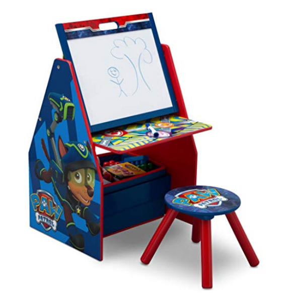 Delta Children 儿童多功能画架/玩具收纳架，原价$54.99，现仅售$44.99，免运费