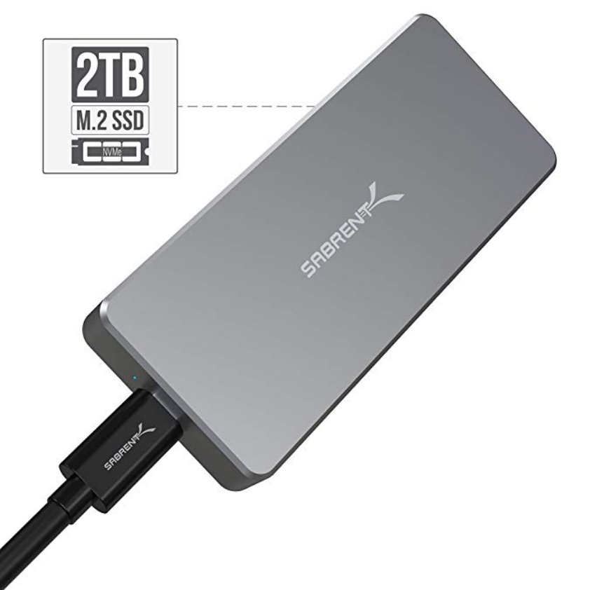 Sabrent Rocket Pro 2TB NVMe USB 3.1 外置固态硬盘 ，现仅售$301.51，免运费