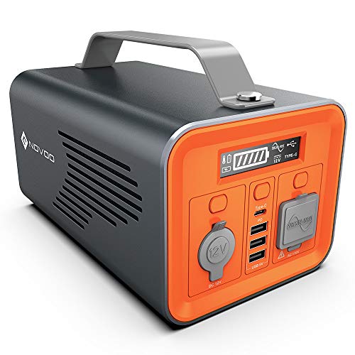 NOVOO Portable Power Station 230Wh Generator with Lithium Battery, USB-C PD for Outdoors Camping Travel Fishing Hunting, discounted price only $183.99