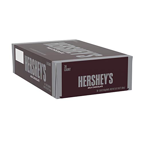 Hershey's 牛奶巧克力，1.55 oz/条，共36条， 现仅售$19.94，免运费！