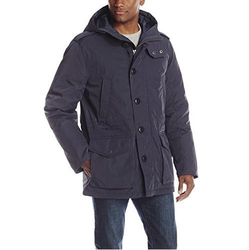 Tommy Hilfiger Men's Poly Twill Full-Length Hooded Parka, Only $96.70