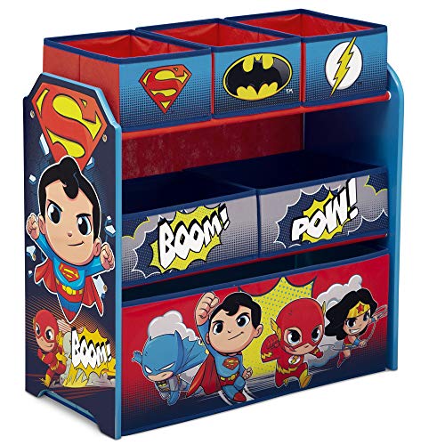 Delta Children 6-Bin Toy Storage Organizer, DC Super Friends | Batman | Robin | Superman | Wonder Woman | The Flash, Only $24.12