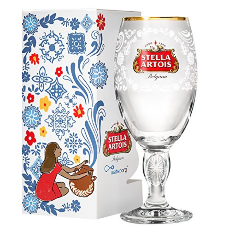 Stella Artois 2019或2018限量版高脚酒杯，原价$13.00，现仅售$4.69