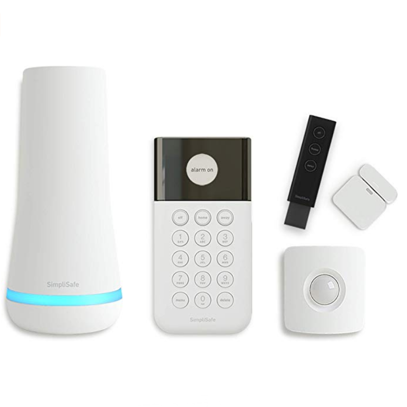 SimpliSafe 5 Piece Wireless Home Security System - Optional 24/7 Professional Monitoring - No Contract - Compatible with Alexa and Google Assistant$125.00，free shipping