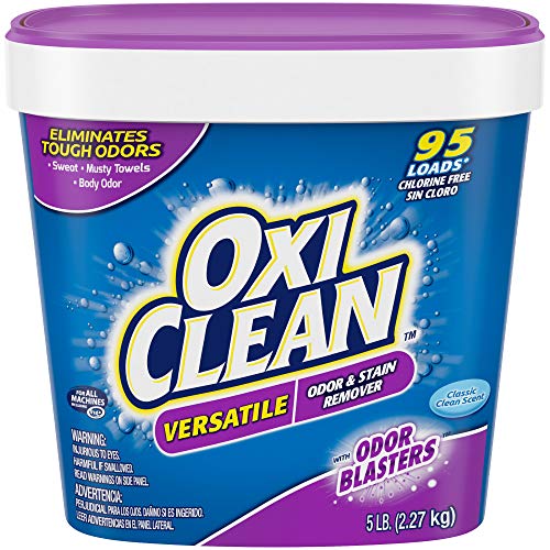 史低價！OxiClean 除異味、去污粉，80 oz/5磅，原價$13.99，現點擊coupon后僅售$7.66，免運費！購滿$60獲得$15購物信用！