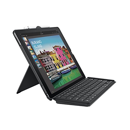 Logitech iPad Pro 12.9 inch Keyboard Case | SLIM COMBO with Detachable, Backlit, Wireless Keyboard and Smart Connector (Black) For 1st and 2nd generation, Only $99.93, You Save $50.06(33%)