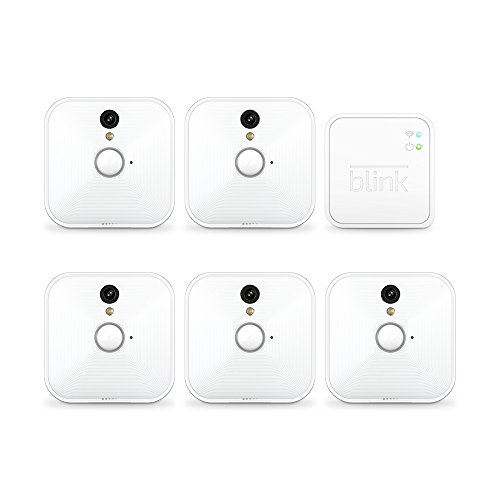 Blink Indoor Home Security Camera System with Motion Detection, HD Video, 2-Year Battery Life and Cloud Storage Included - 5 Camera Kit, Only $219.99