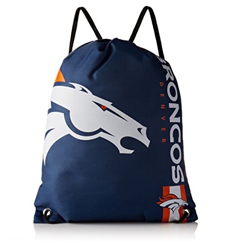 NFL聯盟 Denver Broncos 丹佛 野馬隊 隊標 拉繩 背包，原價$14.00，現僅售$6.99。其它美式足球隊可選