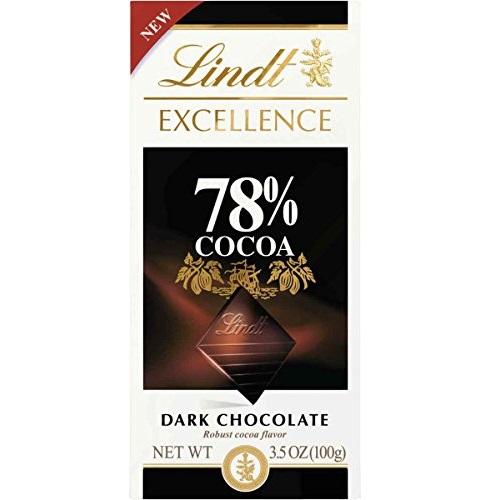 史低價！Lindt 瑞士蓮 Excellence 特醇78%黑巧克力排塊，3.5 oz/塊，共12塊，現僅售$21.36