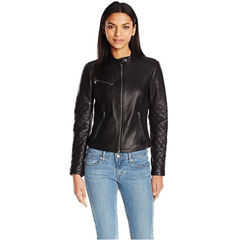 Levi's Women's Smooth Lamb Leather Cut Racer, Only $130.18