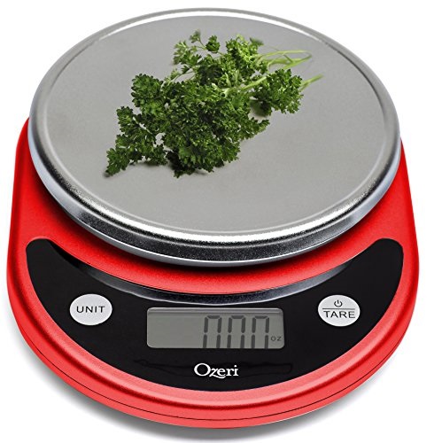 Ozeri ZK14-R Pronto Digital Multifunction Kitchen and Food Scale, Red, Only $7.29