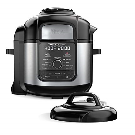 Ninja FD401 Foodi 8-qt. 9-in-1 Deluxe XL Cooker & Air Fryer-Stainless Steel Pressure Cooker, 8-Quart, Only $139.99