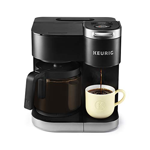 Keurig K-Duo Coffee Maker, Single Serve and 12-Cup Carafe Drip Coffee Brewer, Compatible with K-Cup Pods and Ground Coffee, Black, Only $84.99
