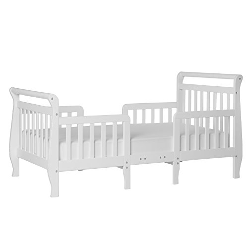 Dream On Me Emma 3 in 1 Convertible Toddler Bed, White, Only $80.97, You Save $65.32(45%)