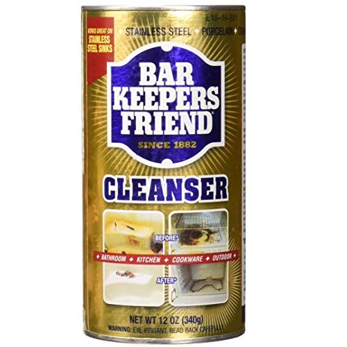 史低价！Bar Keepers Friend专业厨具清洁粉，12 oz/罐，共3罐，现仅售$11.21