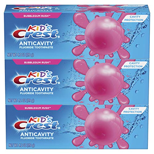 Crest Kid's Cavity Protection Fluoride Toothpaste, Bubblegum Rush, 3 Count, Only $5.64