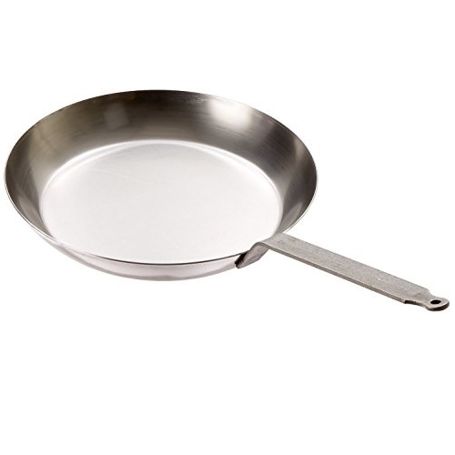 Matfer Bourgeat 62002 062002 Black Steel Round Frying Pan, 9 1/2-Inch, Gray, Only $26.99